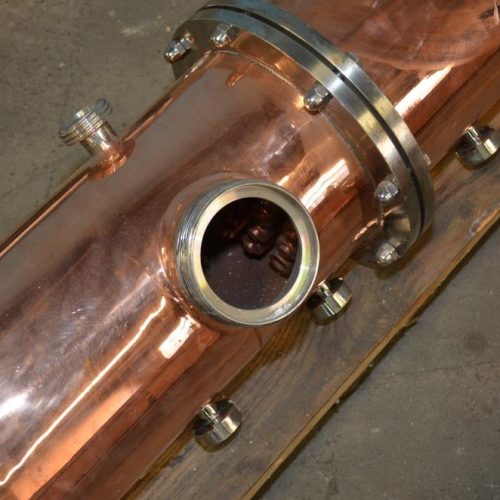 UNUSED 250 Liter Minnetonka Type 3 Copper Column Distiller Jacketed with Agitation