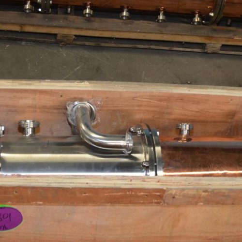 UNUSED 250 Liter Minnetonka Type 3 Copper Column Distiller Jacketed with Agitation