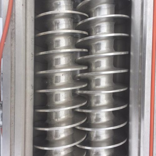 10 in Dia x 102 in L S/S Inter-Meshing Co-Rotating Twin Screw Continuous Mixer