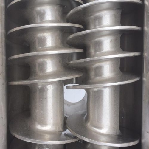 10 in Dia x 102 in L S/S Inter-Meshing Co-Rotating Twin Screw Continuous Mixer