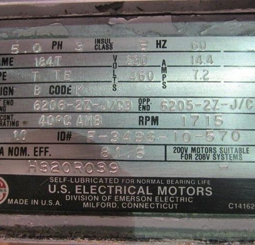 Fuller Sutorbilt Model 4MF 5 HP Blower