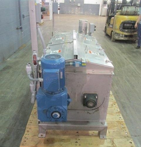 Anderson Dahlen 27 Cu Ft S/S Trough 12 in Dia C/S Screw Twin Screw Mixer