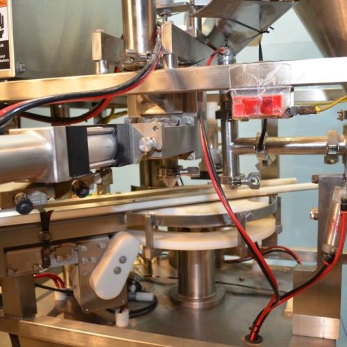 Modern Model SR8DC Twin Fill Head 40 CPM S/S Rotary Cup Filler with Overcapper