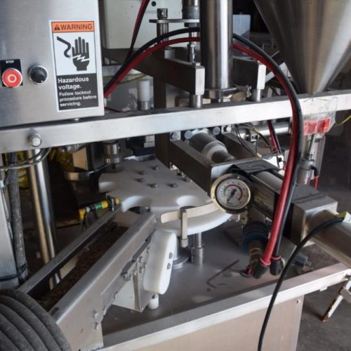 Modern Model SR8DC Twin Fill Head 40 CPM S/S Rotary Cup Filler with Overcapper