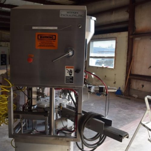 Modern Model SR8DC Twin Fill Head 40 CPM S/S Rotary Cup Filler with Overcapper