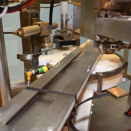 Modern Model SR8DC Twin Fill Head 40 CPM S/S Rotary Cup Filler with Overcapper