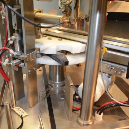 Modern Model SR8DC Twin Fill Head 40 CPM S/S Rotary Cup Filler with Overcapper