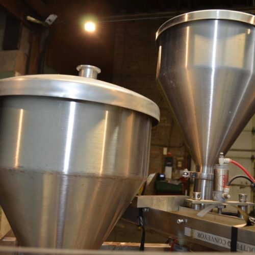 Modern Model SR8DC Twin Fill Head 40 CPM S/S Rotary Cup Filler with Overcapper