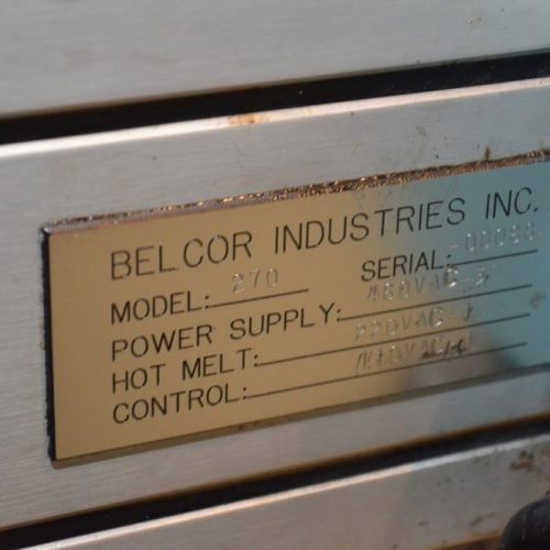 Belcor Model 270 Automatic Top Only Hot Melt Case Sealer