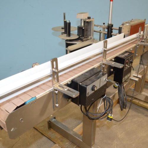 Quadrel Model Q10 Wrap Around Conveyorized Pressure Sensitive Labeler