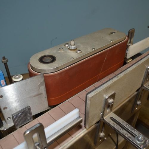 Quadrel Model Q10 Wrap Around Conveyorized Pressure Sensitive Labeler