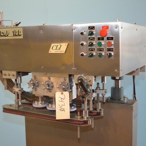 CLI Unicap100 (6) Quill S/S Inline 120 CPM Spindle Capper with S/S Cap Elevator