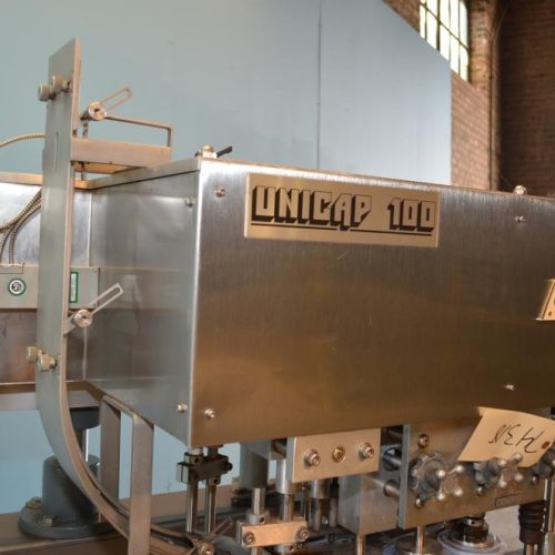 CLI Unicap100 (6) Quill S/S Inline 120 CPM Spindle Capper with S/S Cap Elevator