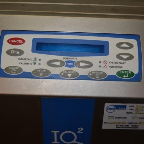 Twin Head Loma IQ2 13 3/4 in W x 2 7/8 in H Aperture S/S Metal Detectors with Reject