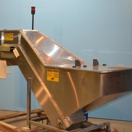 Pace Model M350AR S/S 300 BPM Bottle Unscrambler with Integrated Elevator