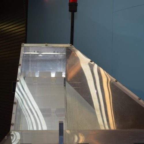 Pace Model M350AR S/S 300 BPM Bottle Unscrambler with Integrated Elevator