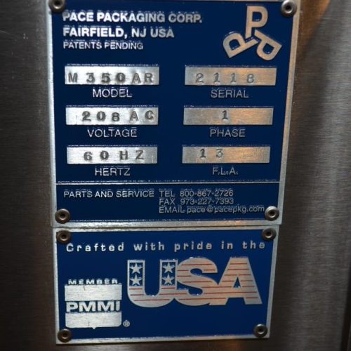 Pace Model M350AR S/S 300 BPM Bottle Unscrambler with Integrated Elevator