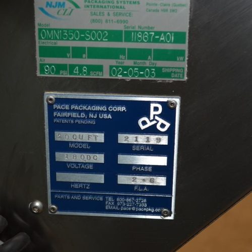 Pace Model M350AR S/S 300 BPM Bottle Unscrambler with Integrated Elevator