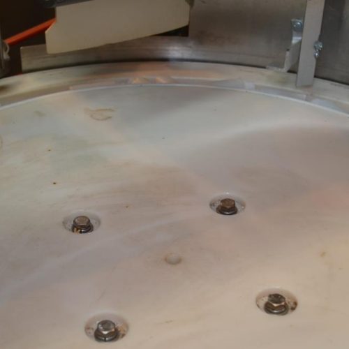 Pace Model M350AR S/S 300 BPM Bottle Unscrambler with Integrated Elevator