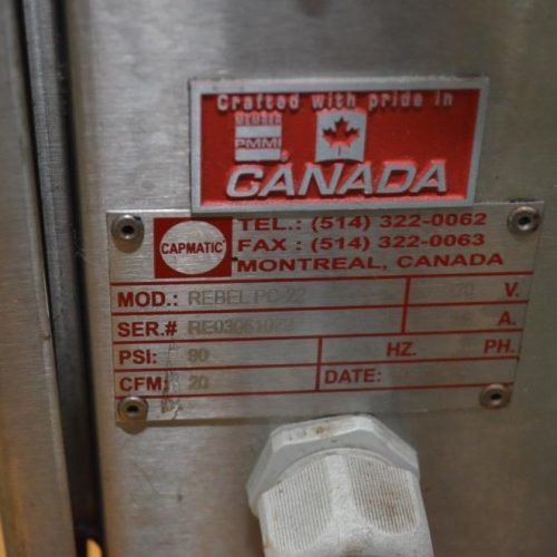 Capmatic 60 CPM Nasal Spray Line, Unscrambler, Filler, Pump Placer, Plugger, Capper