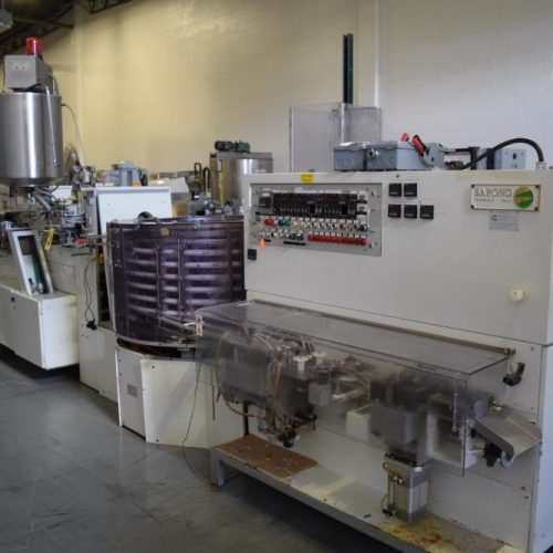 Sarong Model SG12 Inline Dual (12) Cavity Suppository Wrapping Machine