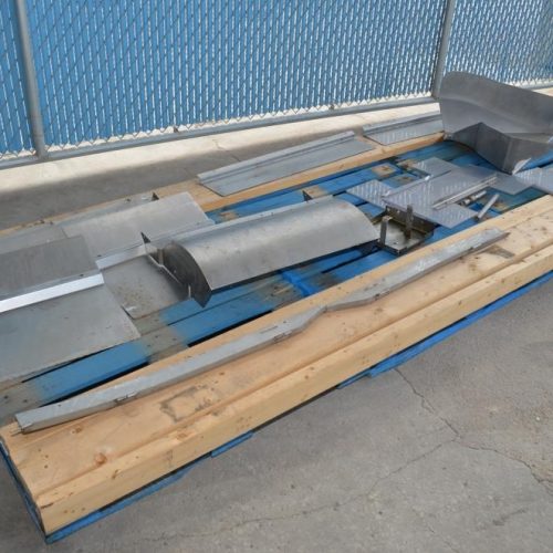 AC Horn S/S Frame 24 in W Rubber Belt Sanitary Scoop 19 Ft Discharge Incline Conveyor