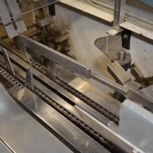 Adco Model 15D60EC 90 CPM 14 in Pitch Semi Auto Horizontal End Load Hot Melt Cartoner
