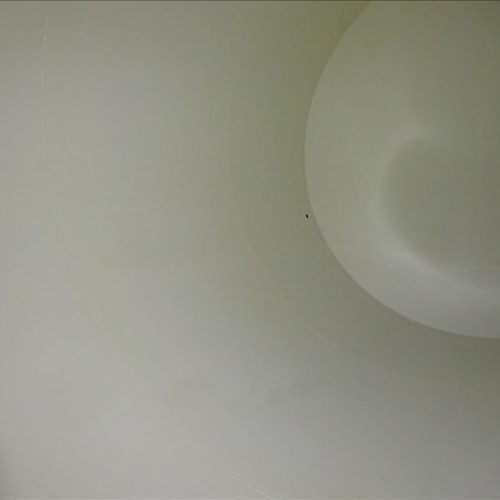 8,000 Gallon Shick Epoxy Lined Vertical Dish Bottom Powder Silo with Skirt