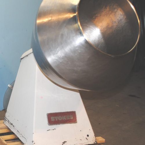 Stokes 40 in Diameter Angular S/S Coating Pan