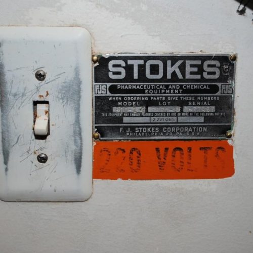 Stokes 40 in Diameter Angular S/S Coating Pan