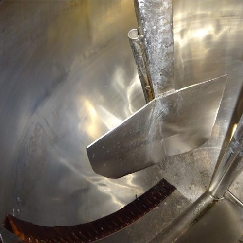 300 Gallon Groen INA300 S/S Spherical Jacketed Incline Scrape Agitated Kettle