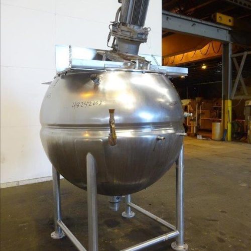500 Gallon Groen Model 500D7S S/S Jacketed Sweep Scrape Agitated Kettle