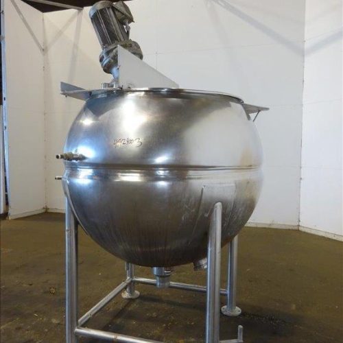 500 Gallon Groen Model 500D7S S/S Jacketed Sweep Scrape Agitated Kettle