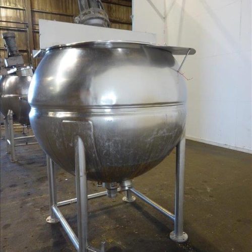 500 Gallon Groen Model 500D7S S/S Jacketed Sweep Scrape Agitated Kettle