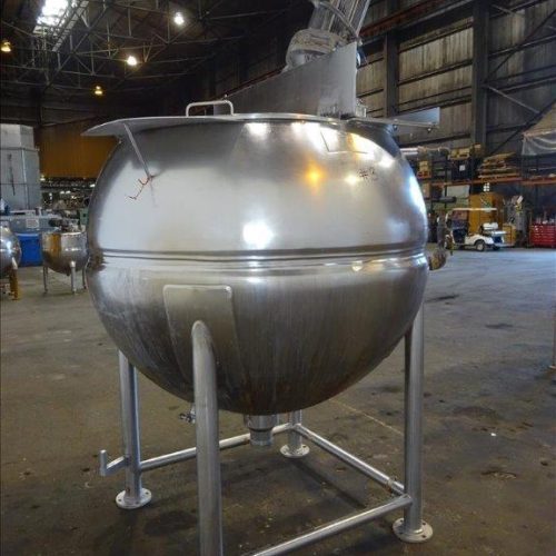 500 Gallon Groen Model 500D7S S/S Jacketed Sweep Scrape Agitated Kettle