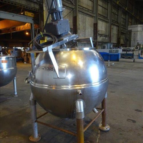 200 Gallon Groen INA200 S/S Spherical Jacketed Incline Scrape Agitated Kettle