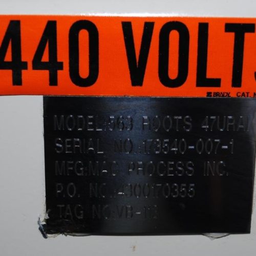 Mac 15 HP Blower with Stoddard Silencer and Filtered Housing with Kunkle Valve