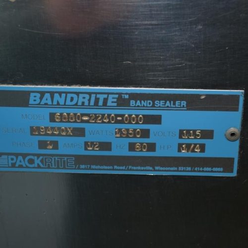 Packrite Band Rite Model 6000 Continuous Band Sealer