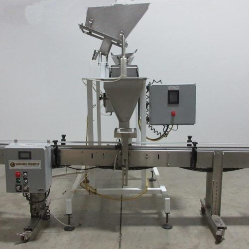 Weigh Right Model IQ401L S/S Shuttle Single Head Dimple Pan Scale with Conveyor