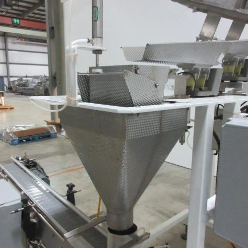 Weigh Right Model IQ401L S/S Shuttle Single Head Dimple Pan Scale with Conveyor
