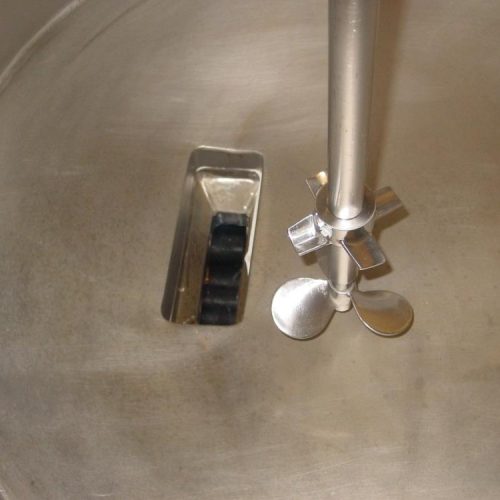 150 Gallon Cozzini Prop Agitated Suspension Mixing Tank with 5 hp PD pump Discharge