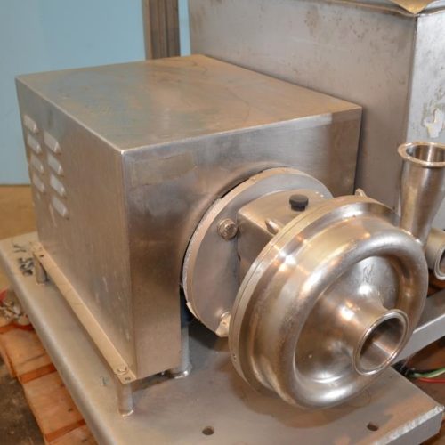Cozzini 5 HP S/S Centrifugal Pump with S/S Return Hopper