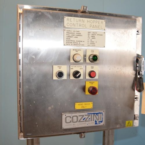 Cozzini 5 HP S/S Centrifugal Pump with S/S Return Hopper