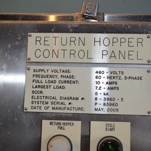 Cozzini 5 HP S/S Centrifugal Pump with S/S Return Hopper