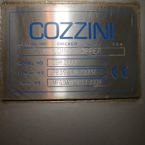 260 Gallon Cozzini  S/S Brine Tank with 15 and 10 HP C-Pumps and Heat Exchanger