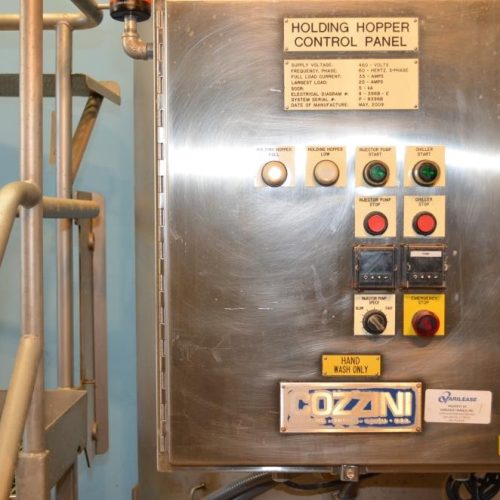 260 Gallon Cozzini  S/S Brine Tank with 15 and 10 HP C-Pumps and Heat Exchanger