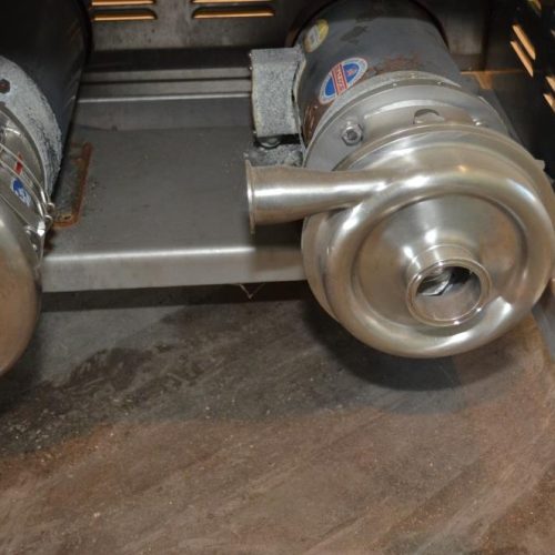 260 Gallon Cozzini  S/S Brine Tank with 15 and 10 HP C-Pumps and Heat Exchanger