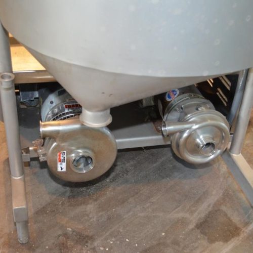 260 Gallon Cozzini  S/S Brine Tank with 15 and 10 HP C-Pumps and Heat Exchanger