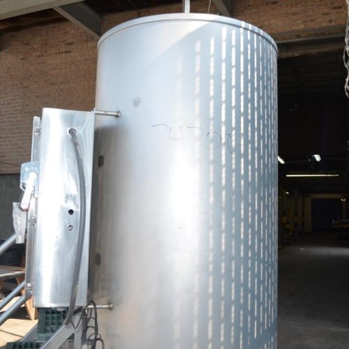 260 Gallon Cozzini  S/S Brine Tank with 15 and 10 HP C-Pumps and Heat Exchanger