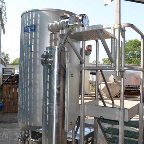 260 Gallon Cozzini  S/S Brine Tank with 15 and 10 HP C-Pumps and Heat Exchanger